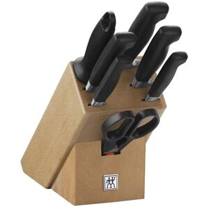 ZWILLING Four Star Knife Set - Stainless Steel, Light Brown ZWILLING Four Star Knife Set - Stainless Steel, Light Brown