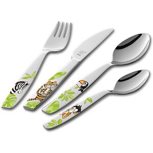 Ensemble de Couverts pour Enfants Zwilling Jungle en Acier Inoxydable, 4 pièces Ensemble de Couverts pour Enfants Zwilling Jungle en Acier Inoxydable, 4 pièces