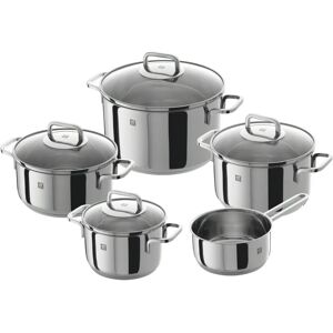 Zwilling Quadro Kookset - Roestvrij Staal, Inductie, 5 Stuks Zwilling Quadro Kookset - Roestvrij Staal, Inductie, 5 Stuks