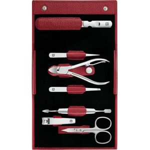 Ensemble de manucure Zwilling Classic Inox - Étui en cuir rouge, 7 pièces - Publicité Ensemble de manucure Zwilling Classic Inox - Étui en cuir rouge, 7 pièces - Publicité