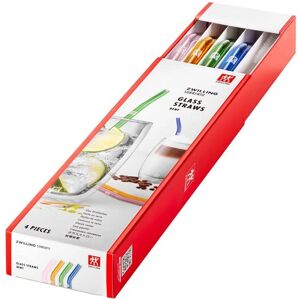 Zwilling Sorrento Reusable Glass Straws - Curved, 4 pcs Zwilling Sorrento Reusable Glass Straws - Curved, 4 pcs