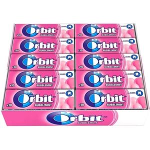 Chewing-gum Orbit - Bulles Menthe - Sans Sucre - 30 pièces - Publicité Chewing-gum Orbit - Bulles Menthe - Sans Sucre - 30 pièces - Publicité