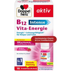 Queisser Pharma Doppelherz B12 Intense - Vitamin B12, Energie-Drink - 18 Stück Queisser Pharma Doppelherz B12 Intense - Vitamin B12, Energie-Drink - 18 Stück