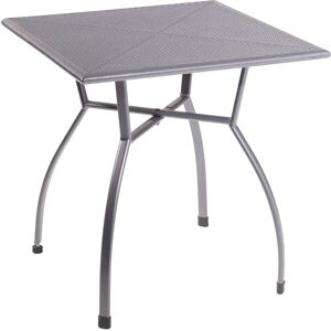 Table de jardin GREEMOTION Toulouse - 70x70x74 cm, Acier, Gris - Publicité Table de jardin GREEMOTION Toulouse - 70x70x74 cm, Acier, Gris - Publicité