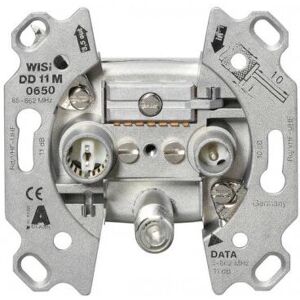 Prise TV Wisi DD 11 M 0650 - 3 Ports - 10dB - Gris Prise TV Wisi DD 11 M 0650 - 3 Ports - 10dB - Gris