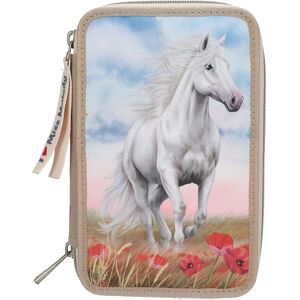 Depesche Miss Melody Triple Pencil Case - Poppy Sand - Beige Depesche Miss Melody Triple Pencil Case - Poppy Sand - Beige