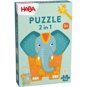 HABA Pussel Modell - Elephantkontur 12 delars Djurpussel HABA Pussel Modell - Elephantkontur 12 delars Djurpussel