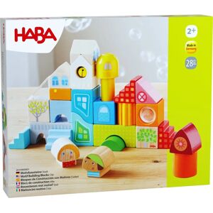 HABA Träbyggklossar - 28 stycken - Flerfärgad HABA Träbyggklossar - 28 stycken - Flerfärgad