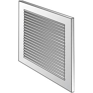 Helios Wetterschutzgitter - 1525 60321 - 150x250 mm - Weiß Helios Wetterschutzgitter - 1525 60321 - 150x250 mm - Weiß