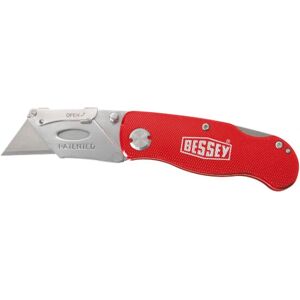 Bessey DBKAH-EU aluminium mångsidig kniv med röd handtag - Verktygsnål Bessey DBKAH-EU aluminium mångsidig kniv med röd handtag - Verktygsnål