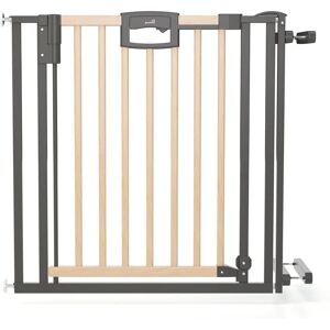 Barrière de sécurité pour bébé Geuther Easylock Wood Plus - Noir - Publicité Barrière de sécurité pour bébé Geuther Easylock Wood Plus - Noir - Publicité