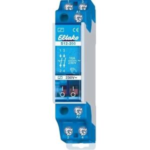 Eltako S12-200-12V Relay - 12 V Control, 2300 W, DIN Rail Mount Eltako S12-200-12V Relay - 12 V Control, 2300 W, DIN Rail Mount