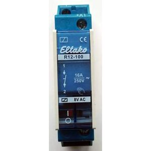 Eltako R12-100-8V Relay - 1 NO - 8V - 8A - DIN rail mounting Eltako R12-100-8V Relay - 1 NO - 8V - 8A - DIN rail mounting