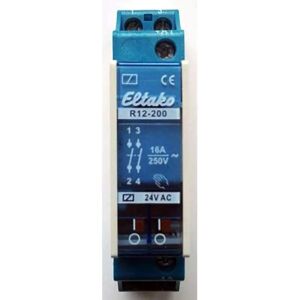 Eltako R12-200-24V Relais de commutation - 24 V - 8 A - DIN-skinne Eltako R12-200-24V Relais de commutation - 24 V - 8 A - DIN-skinne