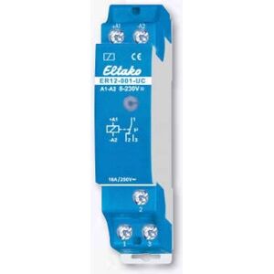 Relè Eltako ER12-001-UC - Potenzialfrei, 16A/250V, Montaggio su guida DIN Relè Eltako ER12-001-UC - Potenzialfrei, 16A/250V, Montaggio su guida DIN