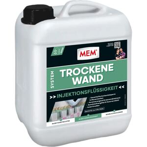 MEM Bauchemie GmbH MEM System Trockene Wand - Abdichtungsinjektionsflüssigkeit - 10L MEM Bauchemie GmbH MEM System Trockene Wand - Abdichtungsinjektionsflüssigkeit - 10L
