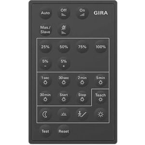 GIRA 237300 - Iluminación - IR inalámbrico, Botones, Negro GIRA 237300 - Iluminación - IR inalámbrico, Botones, Negro