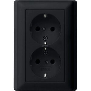 Gira Model 0783005 Dubbelt Wandcontact - Aarding, Inbouw, 2 Stopcontacten Gira Model 0783005 Dubbelt Wandcontact - Aarding, Inbouw, 2 Stopcontacten