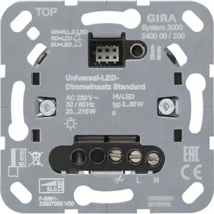 Gira Universele LED Dimmer - Systeem 3000 - Standaard 540000 Gira Universele LED Dimmer - Systeem 3000 - Standaard 540000