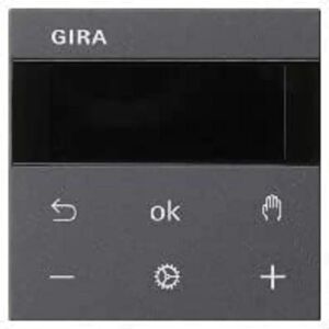 Gira RTR Display antraciet - Thermostaat - Grijs Gira RTR Display antraciet - Thermostaat - Grijs