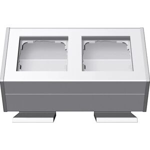 GIRA Weiße Doppel-Schalterabdeckung - Wandplatte GIRA Weiße Doppel-Schalterabdeckung - Wandplatte