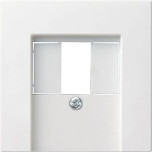 GIRA 027603 Zentralplatte - IP20, Reinweiß, Glänzend - Für TAE & USB geeignet GIRA 027603 Zentralplatte - IP20, Reinweiß, Glänzend - Für TAE & USB geeignet