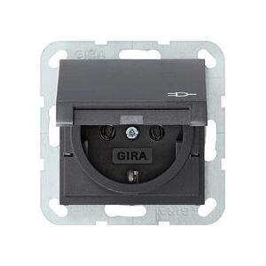 GIRA 045428 Antraciet Stopcontact Systeem 55 - Stopcontacten GIRA 045428 Antraciet Stopcontact Systeem 55 - Stopcontacten