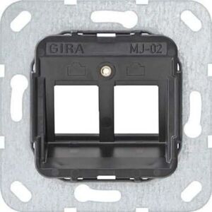 Gira Modular Jack 2 2fach UP Tragring - Electrical Accessory Gira Modular Jack 2 2fach UP Tragring - Electrical Accessory