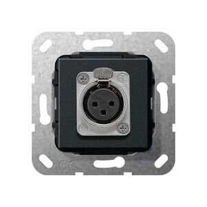 Gira 566710 XLR Steckdose - D Serie - Schwarz Gira 566710 XLR Steckdose - D Serie - Schwarz