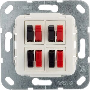 Gira 569403 Reinweiß 4-fach Lautsprecheranschluss - Unterputz Gira 569403 Reinweiß 4-fach Lautsprecheranschluss - Unterputz