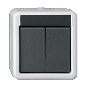 GIRA 516230 Grau KNX 2P Taster - Elektrischer Schalter GIRA 516230 Grau KNX 2P Taster - Elektrischer Schalter