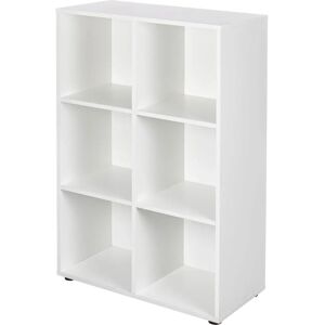 Étagère Nuoro 6 niches Blanc - Shelf - Publicité Étagère Nuoro 6 niches Blanc - Shelf - Publicité