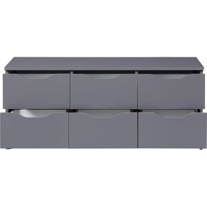Inter Link Titan-Grau 6-Schublad-Kommode - Kommode Inter Link Titan-Grau 6-Schublad-Kommode - Kommode