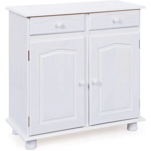 Inter Link Buffet Blanc - Pin Rustique - 2 Portes 2 Tiroirs - Publicité Inter Link Buffet Blanc - Pin Rustique - 2 Portes 2 Tiroirs - Publicité