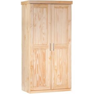 Inter Link Kiefernschrank - 95x55x190 cm - Großer Stauraum Inter Link Kiefernschrank - 95x55x190 cm - Großer Stauraum
