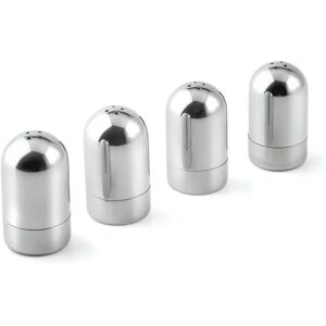 Saleros de acero inoxidable Weis Juego de 4 Saleros de acero inoxidable Weis Juego de 4
