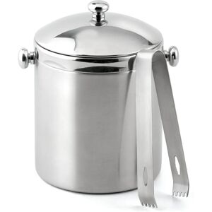 Weis 1.0L Stainless Steel Ice Bucket with Tongs Weis 1.0L Stainless Steel Ice Bucket with Tongs