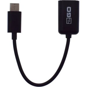 2GO USB Kabel 0,145 m USB A USB C Schwarz - USB Kabel 2GO USB Kabel 0,145 m USB A USB C Schwarz - USB Kabel