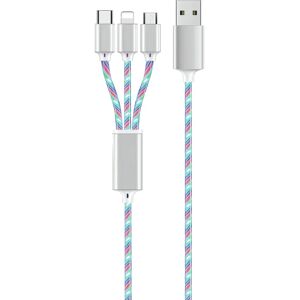 2GO 797316 USB-kabel - 1,5m - Flerfärgad 2GO 797316 USB-kabel - 1,5m - Flerfärgad