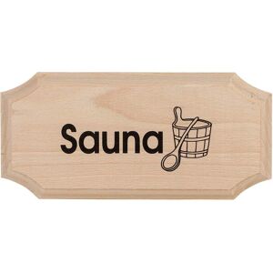 Eliga Sauna Skylt - Naturligt Trä - 8x11cm Eliga Sauna Skylt - Naturligt Trä - 8x11cm