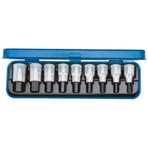 Gedore 6156250 screwdriver bit set - 9 pcs, sizes 5-17mm, hex sockets Gedore 6156250 screwdriver bit set - 9 pcs, sizes 5-17mm, hex sockets