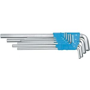 Gedore 1543555 Hex Key Set - Extra Long, 8pcs, for Hex Screws Gedore 1543555 Hex Key Set - Extra Long, 8pcs, for Hex Screws