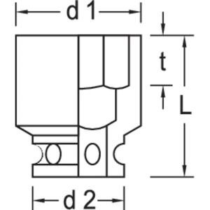 Gedore K 19 30 - Impact socket 30mm - Steekkopsel Gedore K 19 30 - Impact socket 30mm - Steekkopsel