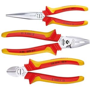 Gedore 1550594 - VDE Pliers Set - Heavy Duty, Insulated, 3pc Gedore 1550594 - VDE Pliers Set - Heavy Duty, Insulated, 3pc