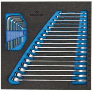 Gedore 1500 CT2-7 socket sleutels-set - 25 stuks, 7-19mm Gedore 1500 CT2-7 socket sleutels-set - 25 stuks, 7-19mm