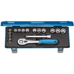 Gedore D 30 JMU-10 Socket Set - 16 pcs, 3/8 inch, Sizes 6-19mm Gedore D 30 JMU-10 Socket Set - 16 pcs, 3/8 inch, Sizes 6-19mm