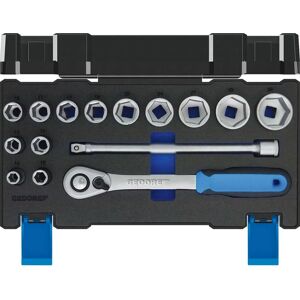 Gedore Model 19 DMU-20 Socket Set - 15 Pieces, 1/2" Drive Gedore Model 19 DMU-20 Socket Set - 15 Pieces, 1/2" Drive
