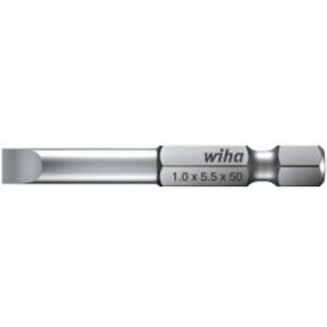 Wiha 01798 embout de tournevis - professionnel, plat, forme E, 6,3mm, 50mm Wiha 01798 embout de tournevis - professionnel, plat, forme E, 6,3mm, 50mm
