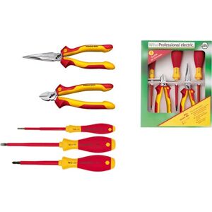Wiha Electrician Tool Set - Insulated Screwdrivers & Pliers Wiha Electrician Tool Set - Insulated Screwdrivers & Pliers
