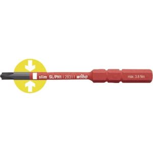 Wiha 34590 Insulated Electric SlimBit Screwdriver for Terminal Screws Wiha 34590 Insulated Electric SlimBit Screwdriver for Terminal Screws